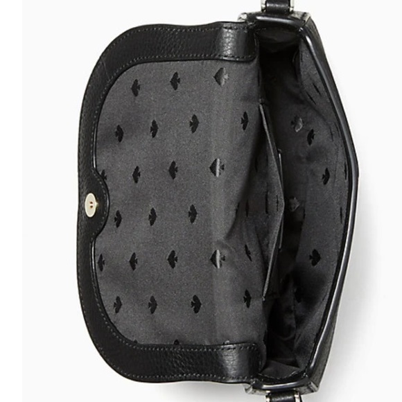 Kate Spade Black Leila Mini Flap Crossbody Bag - Picture 4 of 12